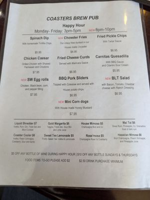 Menu photo 1 Coasters Brew Pub Milwaukie, OR Menu photo 1 Coasters Brew Pub Milwaukie, OR