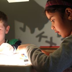 Soule Early Childhood Center - light table
