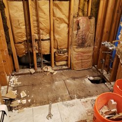 A.T. Smith & Company - My bathroom. I told them for two years there was a leak. They didn't listen and they had me out of my bathroom for two weeks.