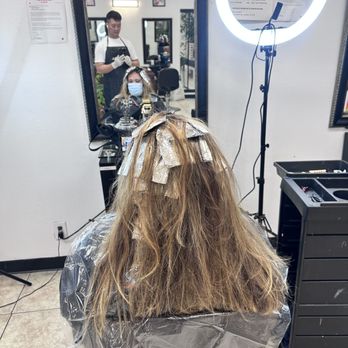 Dzung's Beauty Salon - in love with my new look!  Please please book with him immediately.  Loveeeeee it! - Hair Salons Near Me - Reseda, California
