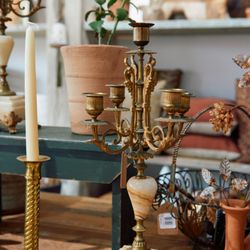 The Collective Shop Interior & Garden - We love brass candle holders