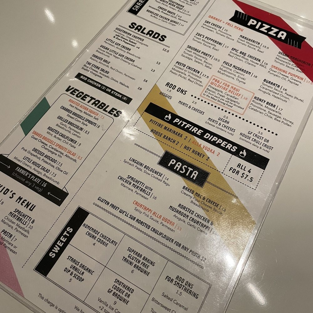 Pitfire Pizza - Menu - Pizza Near Me - Carlsbad, California