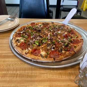 Pizza 3.14 - Supreme Thin Crust - Pizza Near Me - Cambridge City, Indiana Pizza 3.14 - Supreme Thin Crust - Pizza Near Me - Cambridge City, Indiana