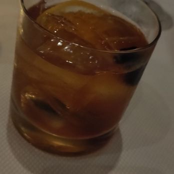 Salt - Peach old fashioned - New American Near Me - Amelia Island, Florida