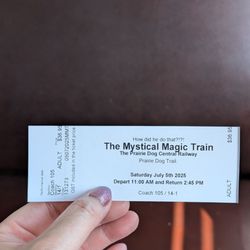Inkster Junction Station - My ticket. You get a QR code when you book. It didn't say that printing a ticket was mandatory. I got one at ticketing.