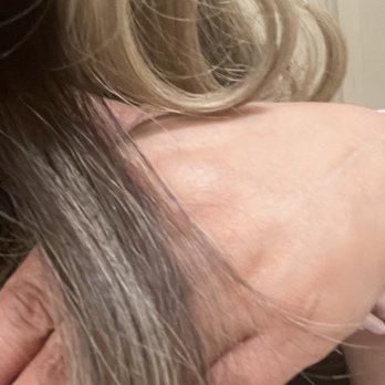 L'evation Salon - Can't really tell how dark the hair really is in this picture, but it's bad!!! - Hair Salons Near Me - Livermore, California