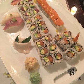 Sushi Yoshi - Salmon avocado roll, shrimp tempura avo and roe roll, toro and white tuna sushi - Sushi Bars Near Me - Vienna, Virginia