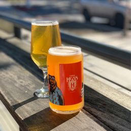 12 oz sour (left) and souvenir glass of manmosa (right) 12 oz sour (left) and souvenir glass of manmosa (right)
