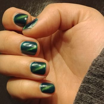 # 1 Nails - Check out this gorgeous Cat's Eye mani! I'm in love! - Nail Salons Near Me - Las Vegas, Nevada