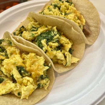 Armando’s Kitchen & Deli - Spinach Egg Cheese Tacos - Tacos Near Me - Austin, Texas