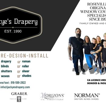 Jackyes Drapery - Jackyes Drapery Flyer - Shades & Blinds Near Me - Roseville, California Jackyes Drapery - Jackyes Drapery Flyer - Shades & Blinds Near Me - Roseville, California