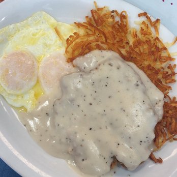 Penny's Diner - Country steak dish with eggs & hash browns. - Diners Near Me - Yermo, California Penny's Diner - Country steak dish with eggs & hash browns. - Diners Near Me - Yermo, California