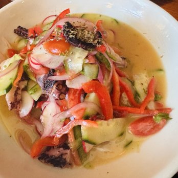 Jacob's Pickles - Grilled Octopus Salad - Comfort Food Near Me - New York, New York Jacob's Pickles - Grilled Octopus Salad - Comfort Food Near Me - New York, New York
