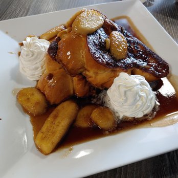 Black and White Cafe - Banana Kahlua French toast, $11. Burnt! - Coffee Roasteries Near Me - Glendale, Arizona Black and White Cafe - Banana Kahlua French toast, $11. Burnt! - Coffee Roasteries Near Me - Glendale, Arizona