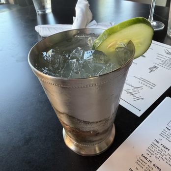 Živio - Basil cucumber mule. - Modern European Near Me - Grand Rapids, Michigan