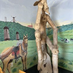El Patio Restaurant - Wood carving of Don Quixote