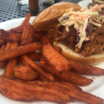 Rapscallion Table & Tap - Pulled pork sandwich with sweet potato fries - Brewpubs Near Me - Acton, Massachusetts Rapscallion Table & Tap - Pulled pork sandwich with sweet potato fries - Brewpubs Near Me - Acton, Massachusetts
