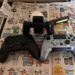 Savers - 2 ps4 controllers and a Nintendo switch grip all for $5 or less a piece