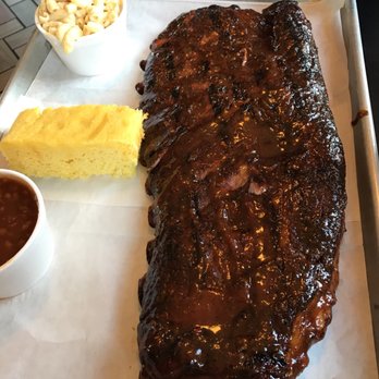 Fatbacks BBQ - ribs and sides on a tray - Barbeque Near Me - Quincy, Illinois