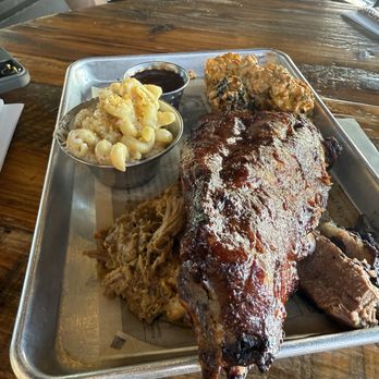 Whiskey 'N Rye Smokehouse - BBQ Sampler Trio - all dried out and overcooked - Barbeque Near Me - Solvang, California Whiskey 'N Rye Smokehouse - BBQ Sampler Trio - all dried out and overcooked - Barbeque Near Me - Solvang, California