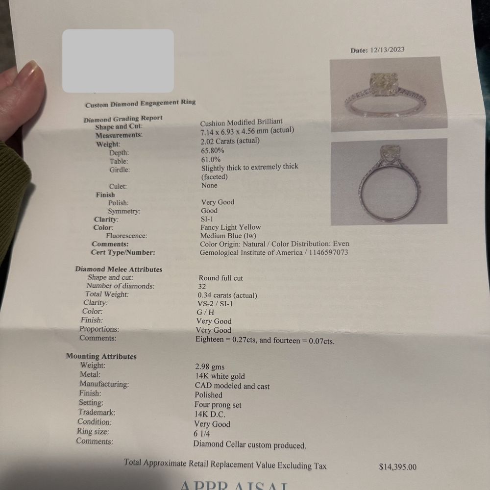 Diamond Cellar - What Gemshield wire transferred them $14,395, balance owed should have been $385.88. - Jewelry Near Me - Columbus, Ohio Diamond Cellar - What Gemshield wire transferred them $14,395, balance owed should have been $385.88. - Jewelry Near Me - Columbus, Ohio