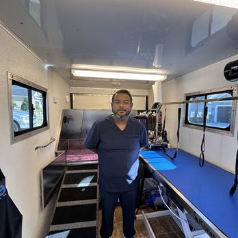 Happy Wags Mobile Grooming - Mobile Dog Groomer Inside Trailer View - Pet Groomers Near Me Happy Wags Mobile Grooming - Mobile Dog Groomer Inside Trailer View - Pet Groomers Near Me