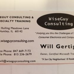 WiseGuy Consulting and Speciality Training - THANK YOU, WILL!