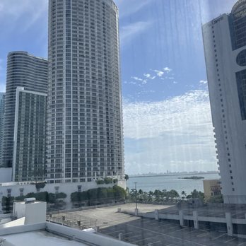 Hilton Miami Downtown - View from our room. Not bad but we asked for an upgrade, stated that we would gladly pay more, but was turned down :( - Hotels Near Me - Miami, Florida Hilton Miami Downtown - View from our room. Not bad but we asked for an upgrade, stated that we would gladly pay more, but was turned down :( - Hotels Near Me - Miami, Florida