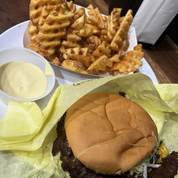 Pleasure Burger - Those waffle fries!!! - Burgers Near Me - Portland, Oregon