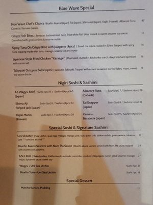 Menu photo 4 Sushi Blue Wave Lihue, HI Menu photo 4 Sushi Blue Wave Lihue, HI