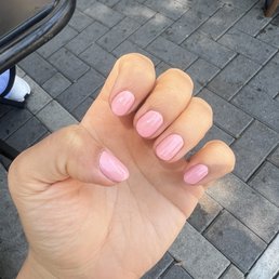 Regular polish manicure Regular polish manicure