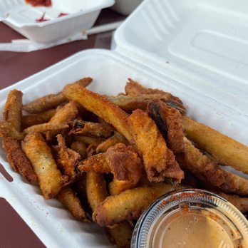 Lookout Farm Brewing & Cider - Crispy Fried Pickles - Breweries Near Me - Natick, Massachusetts