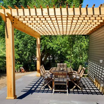 Exstream Landscaping - Pergola open air dinning! - Irrigation Near Me - Oregon City, Oregon