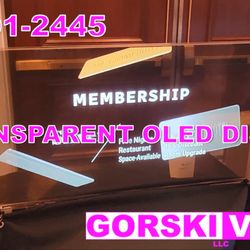 GorskiVision - Transparent OLED displays can be used for advertising, immediate patient display, virtual fish tanks, and more!