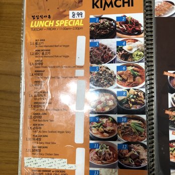 Kimchi Korean Restaurant - Menu - Korean Near Me - Columbia, South Carolina