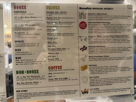 Menu photo 6 HomeState Sherman Oaks, CA
