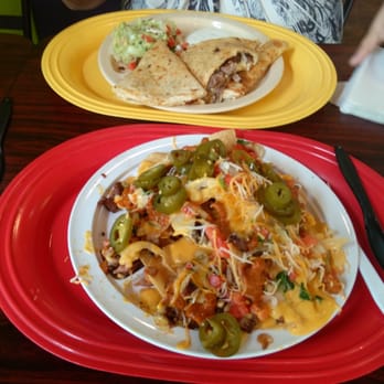Senor Burritos - Nachos and Beef Quesadilla - Mexican Near Me - Houston, Texas