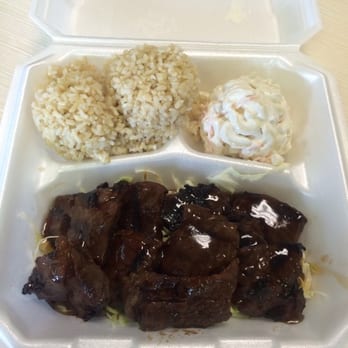 North Shore Grinds - Boneless kalbi with Mac salad! - Hawaiian Near Me - Honolulu, Hawaii