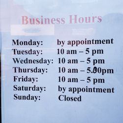 Wild Daffodil Sewing - Posted hours as of January 2021