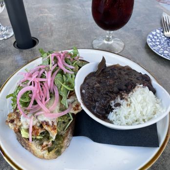 Nineteen 61 - Open Faced Chicken Sandwich - Latin American Near Me - Lakeland, Florida