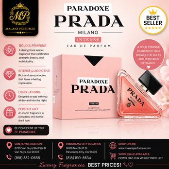 Malani Perfumes - Prada Paradoxe Eau De Parfum Spray 3.0oz 90ml (Women) - Perfume Near Me - Van Nuys, California Malani Perfumes - Prada Paradoxe Eau De Parfum Spray 3.0oz 90ml (Women) - Perfume Near Me - Van Nuys, California