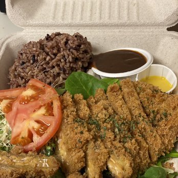 Peace Café - Tempeh Katsu Plate - Vegan Near Me - Honolulu, Hawaii Peace Café - Tempeh Katsu Plate - Vegan Near Me - Honolulu, Hawaii