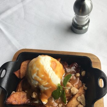 Chart House - Dried apple and cherry crumble with caramel and vanilla ice cream. Heavenly. - Seafood Near Me - Alexandria, Virginia