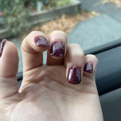 Couture Nails & Spa - Horrible job, globs of gel polish