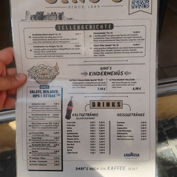 Gino's - Menu side 2 - Pizza Near Me - Heidelberg, BW