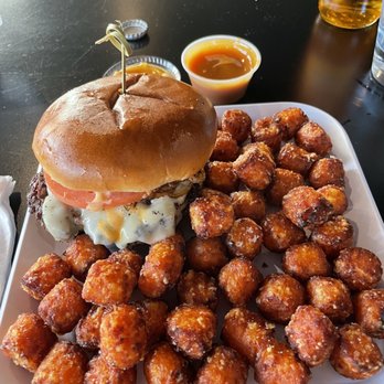 The Yard - Newark - Oxtail burger with sweet potato tots - American Near Me - Newark, New Jersey