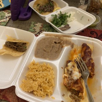 Gio's Taqueria 2 - My taco enchilado plate. Enough for two meals and very, very good. - Tacos Near Me - Carrollton, Texas