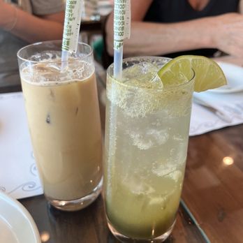 Psomi - Baklava iced coffee + cucumber matcha soda - Bakeries Near Me - Tampa, Florida Psomi - Baklava iced coffee + cucumber matcha soda - Bakeries Near Me - Tampa, Florida