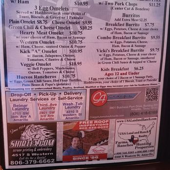 Youngblood's Cafe - 20241123 - Breakfast Menu 1 - American Near Me - Amarillo, Texas
