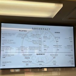 Harvest Cafe - Breakfast menu